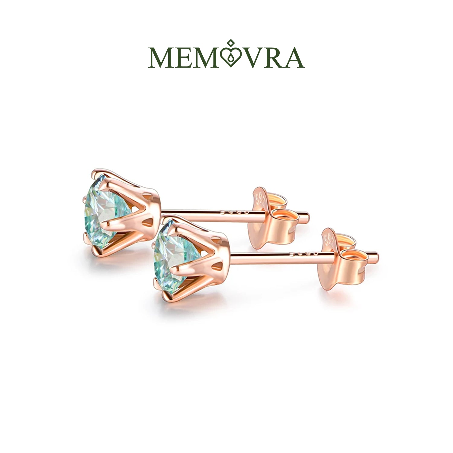 Radiant Glow Moissanite Stud Earrings